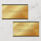 金ゴールド金属 名刺 (正面/裏面)