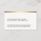 金ゴールド金属 名刺 (裏面)