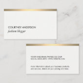 金ゴールド金属 名刺 (正面/裏面)