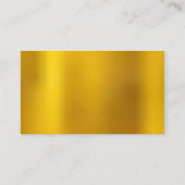金ゴールド金属 名刺 (裏面)