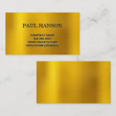 金ゴールド金属 名刺 (正面/裏面)