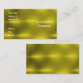 金ゴールド金属 名刺 (正面/裏面)