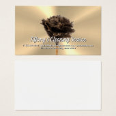 金ゴールド金属 | 羽毛ダスター | ハウスクリーニング (正面&裏面)