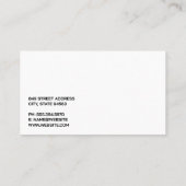 金ゴールド金属 |自動ロゴ 名刺 (裏面)