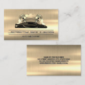 金ゴールド金属 | 自動修復サービス 名刺 (正面/裏面)