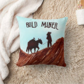 金ゴールド鉱夫 クッション (ブランケット)