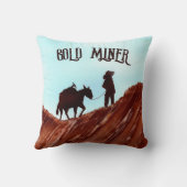 金ゴールド鉱夫 クッション (裏面)