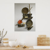 金ゴールド鉱山労働者の道具 ポスター (キッチン)