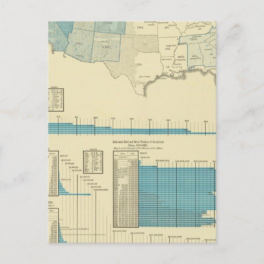 金ゴールド鉱業地域 ポストカード (正面)