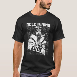 金ゴールド鉱業王の試掘鉱区 Tシャツ