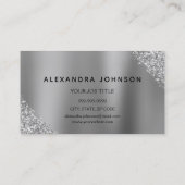 金ゴールド銀グリッタースパークルアイドラッシュマイクロブラディング 名刺 (裏面)