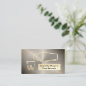 金ゴールド銀バーテンダーイベント名刺 名刺 (スタンド正面)