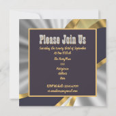 金ゴールド銀フルーアデリスバチェロレッテ 招待状 (裏面)