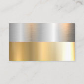 金ゴールド銀メタリックシャイン 名刺 (裏面)