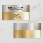 金ゴールド銀メタリックシャイン 名刺 (正面/裏面)