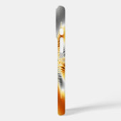 金ゴールド銀モノグラムの金属フラクタル Case-Mate iPhoneケース (裏面 / 左)