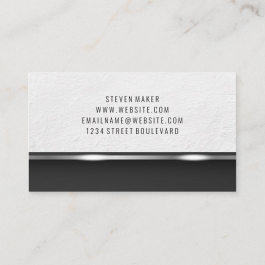 金ゴールド銀実在不動産ロゴ名刺 名刺 (裏面)