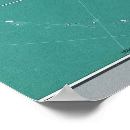 金ゴールド銀専攻の金属の州の地統一された図 ポスター (角)