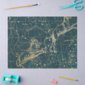 金ゴールド銀河系スターマップシリーズデザイン10 薄葉紙 (クラフト)