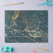 金ゴールド銀河系スターマップシリーズデザイン4 薄葉紙 (クラフト)