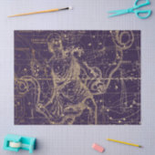 金ゴールド銀河系スターマップシリーズデザイン9 薄葉紙 (クラフト)