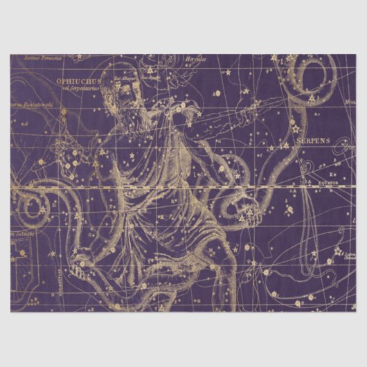 金ゴールド銀河系スターマップシリーズデザイン9 薄葉紙 (正面)