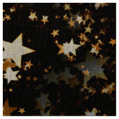 金ゴールド銀河系布 ファブリック (クローズアップ)