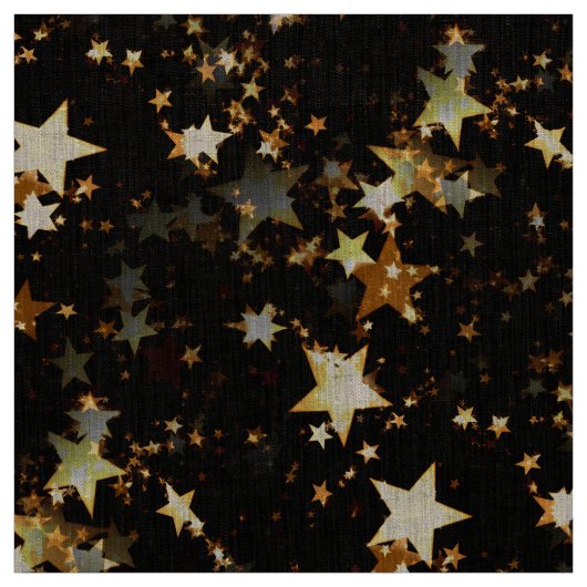 金ゴールド銀河系布 ファブリック (見本)