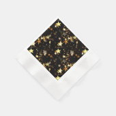 金ゴールド銀河系紙ナプキン 縁ありカクテルナプキン (角)