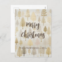 金ゴールド銀色のクリスマスツリー