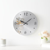 金ゴールド銀色 ラージ壁時計 (ホーム)