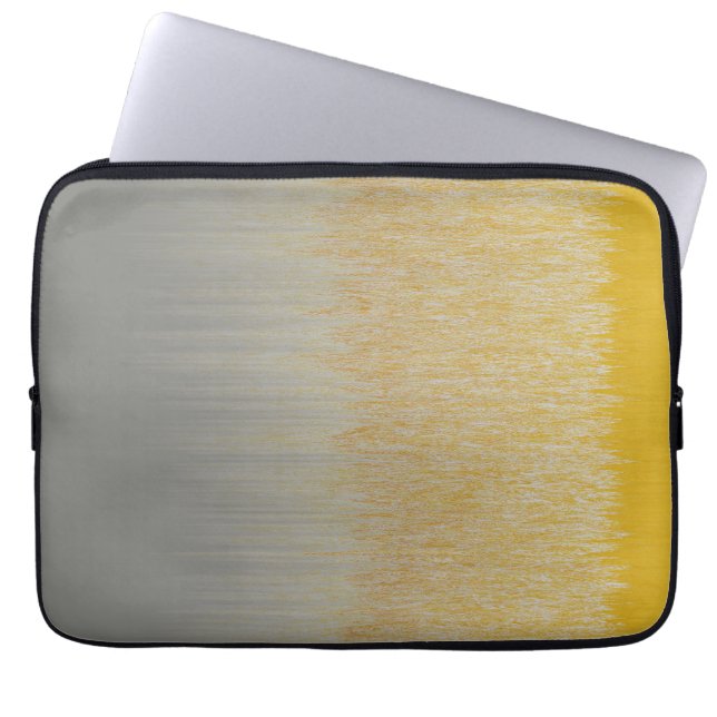 金ゴールド銀集合 ラップトップスリーブ (正面)