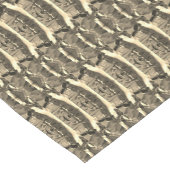 金ゴールド銀黒色金属模様 ショートテーブルランナー (コーナー)