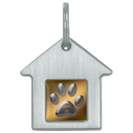 金ゴールド銀 ペットネームタグ