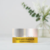 金ゴールド銀 |リベット 名刺 (スタンド正面)