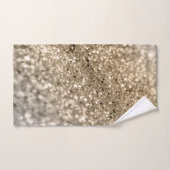 金ゴールド銀《写真》ぼけ味グリッター#1(フェイクグリッター) #decor バスタオルセット (ハンドタオル)