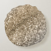 金ゴールド銀《写真》ぼけ味グリッター#1(フェイクグリッター) #decor ラウンドクッション (裏面)