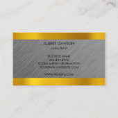 金ゴールド銀 名刺 (裏面)