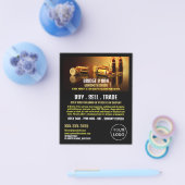 金ゴールド銃弾、ガンスミス、ガン広告ストア チラシ (シングル)