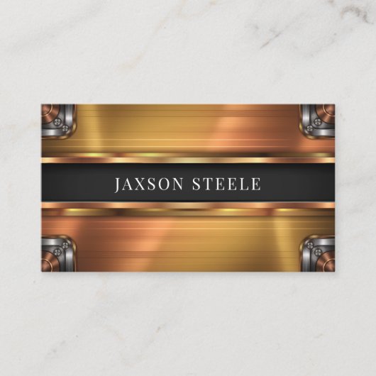 金ゴールド銅工業 名刺 (正面)