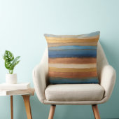 金ゴールド銅銅及び青ストライプ色 クッション (椅子)