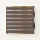 金ゴールド鋳鉄鍋パーソナライズされたレシピ ノートブック (裏面)