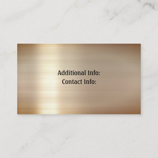 金ゴールド鋼 名刺 (裏面)