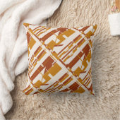 金ゴールド錆ベージュサウスウェスト見える斜めの大きなタイル クッション (ブランケット)