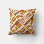 金ゴールド錆ベージュサウスウェスト見える斜めの大きなタイル クッション (裏面)