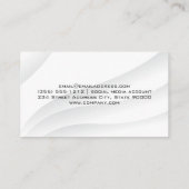 金ゴールド鍵からシティーロゴ | 黒大理石 名刺 (裏面)