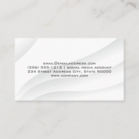 金ゴールド鍵からシティーロゴ | 黒大理石 名刺 (裏面)