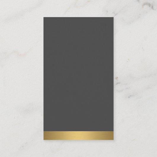 金ゴールド鍵とホームロゴ |実在財産 名刺 (裏面)