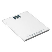 金ゴールド鍵ブルースプルースパーソナライズされた不動産仲介業者メモ帳 ノートパッド (アングル)