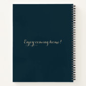 金ゴールド鍵ブルースプルース不動産仲介業者ビジネスノートブック ノートブック (裏面)